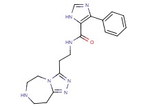4-phenyl-N-[2-(6,7,8,9-tetrahydro-5H-[1,2,4]triazolo[4,3-d][1,4]diazepin-3-yl)ethyl]-1H-imidazole-5-carboxamide hydrochloride