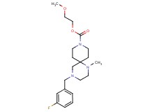 2-methoxyethyl 4-(3-fluorobenzyl)-1-methyl-1,4,9-triazaspiro[5.5]undecane-9-carboxylate