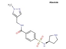 N-[(1-methyl-1H-pyrazol-4-yl)methyl]-4-{[(3R)-3-pyrrolidinylamino]sulfonyl}benzamide hydrochloride