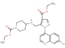 ethyl 4-({[1-(7-chloro-4-quinolinyl)-4-(ethoxycarbonyl)-1H-pyrazol-5-yl]methyl}amino)-1-piperidinecarboxylate