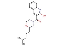 3-{[2-(4-methylpentyl)-4-morpholinyl]carbonyl}-2-quinolinol