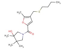 1-{4-[(butylthio)methyl]-5-methyl-2-furoyl}-3,4,4-trimethylpyrrolidin-3-ol