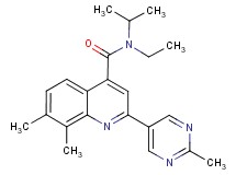 N-ethyl-N-isopropyl-7,8-dimethyl-2-(2-methylpyrimidin-5-yl)quinoline-4-carboxamide