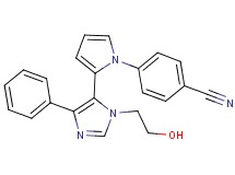 4-{2-[1-(2-hydroxyethyl)-4-phenyl-1H-imidazol-5-yl]-1H-pyrrol-1-yl}benzonitrile