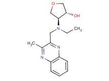 (3R*,4S*)-4-{ethyl[(3-methylquinoxalin-2-yl)methyl]amino}tetrahydrofuran-3-ol