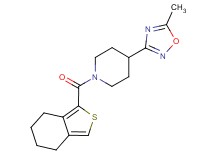 4-(5-methyl-1,2,4-oxadiazol-3-yl)-1-(4,5,6,7-tetrahydro-2-benzothien-1-ylcarbonyl)piperidine