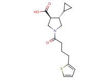 (3S*,4S*)-4-cyclopropyl-1-[4-(2-thienyl)butanoyl]-3-pyrrolidinecarboxylic acid