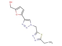 (5-{1-[(5-ethyl-1,3,4-thiadiazol-2-yl)methyl]-1H-1,2,3-triazol-4-yl}-2-furyl)methanol
