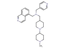 (5-isoquinolinylmethyl)[(1'-methyl-1,4'-bipiperidin-4-yl)methyl](4-pyridinylmethyl)amine