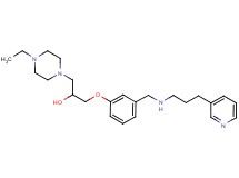 1-(4-ethyl-1-piperazinyl)-3-[3-({[3-(3-pyridinyl)propyl]amino}methyl)phenoxy]-2-propanol
