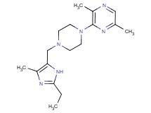 3-{4-[(2-ethyl-4-methyl-1H-imidazol-5-yl)methyl]piperazin-1-yl}-2,5-dimethylpyrazine