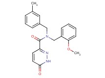 N-(2-methoxybenzyl)-N-(3-methylbenzyl)-6-oxo-1,6-dihydropyridazine-3-carboxamide