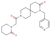 9-[(2-oxopiperidin-1-yl)acetyl]-2-(pyridin-4-ylmethyl)-2,9-diazaspiro[5.5]undecan-3-one