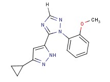 5-(3-cyclopropyl-1H-pyrazol-5-yl)-1-(2-methoxyphenyl)-1H-1,2,4-triazole
