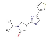 1-isopropyl-4-[4-(3-thienyl)-1H-imidazol-2-yl]-2-pyrrolidinone trifluoroacetate