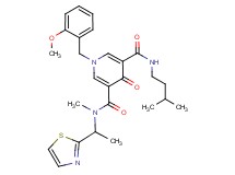 1-(2-methoxybenzyl)-N-methyl-N'-(3-methylbutyl)-4-oxo-N-[1-(1,3-thiazol-2-yl)ethyl]-1,4-dihydro-3,5-pyridinedicarboxamide