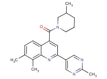 7,8-dimethyl-4-[(3-methylpiperidin-1-yl)carbonyl]-2-(2-methylpyrimidin-5-yl)quinoline
