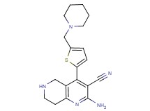 2-amino-4-[5-(1-piperidinylmethyl)-2-thienyl]-5,6,7,8-tetrahydro-1,6-naphthyridine-3-carbonitrile