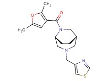 (1S*,5R*)-6-(2,5-dimethyl-3-furoyl)-3-(1,3-thiazol-4-ylmethyl)-3,6-diazabicyclo[3.2.2]nonane