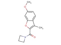 1-[(6-methoxy-3-methyl-1-benzofuran-2-yl)carbonyl]azetidine