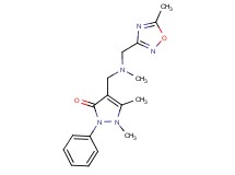 1,5-dimethyl-4-({methyl[(5-methyl-1,2,4-oxadiazol-3-yl)methyl]amino}methyl)-2-phenyl-1,2-dihydro-3H-pyrazol-3-one
