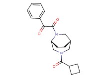 2-[(1S*,5R*)-3-(cyclobutylcarbonyl)-3,6-diazabicyclo[3.2.2]non-6-yl]-2-oxo-1-phenylethanone
