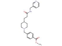methyl 4-[(4-{3-oxo-3-[(3-pyridinylmethyl)amino]propyl}-1-piperidinyl)methyl]benzoate