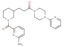 1-(3-{1-[(6-methyl-2-pyridinyl)carbonyl]-3-piperidinyl}propanoyl)-4-(2-pyridinyl)piperazine