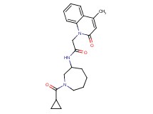 N-[1-(cyclopropylcarbonyl)azepan-3-yl]-2-(4-methyl-2-oxoquinolin-1(2H)-yl)acetamide