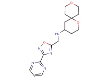 1,9-dioxaspiro[5.5]undec-4-yl[(3-pyrimidin-2-yl-1,2,4-oxadiazol-5-yl)methyl]amine