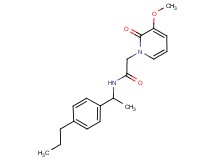 2-(3-methoxy-2-oxopyridin-1(2H)-yl)-N-[1-(4-propylphenyl)ethyl]acetamide