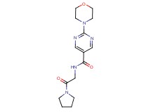2-morpholin-4-yl-N-(2-oxo-2-pyrrolidin-1-ylethyl)pyrimidine-5-carboxamide