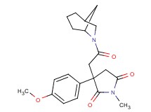 3-[2-(6-azabicyclo[3.2.1]oct-6-yl)-2-oxoethyl]-3-(4-methoxyphenyl)-1-methyl-2,5-pyrrolidinedione