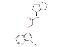 2-[(1-methyl-1H-indol-3-yl)thio]-N-[(1S*,3aS*,6aS*)-octahydropentalen-1-yl]acetamide