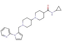 N-cyclopropyl-1'-{[1-(2-pyridinyl)-1H-pyrrol-2-yl]methyl}-1,4'-bipiperidine-4-carboxamide