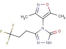 4-(3,5-dimethylisoxazol-4-yl)-5-(3,3,3-trifluoropropyl)-2,4-dihydro-3H-1,2,4-triazol-3-one
