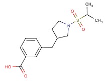 3-{[1-(isopropylsulfonyl)pyrrolidin-3-yl]methyl}benzoic acid