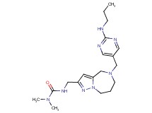 N,N-dimethyl-N'-[(5-{[2-(propylamino)pyrimidin-5-yl]methyl}-5,6,7,8-tetrahydro-4H-pyrazolo[1,5-a][1,4]diazepin-2-yl)methyl]urea