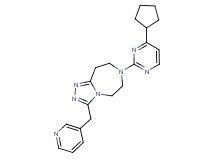 7-(4-cyclopentylpyrimidin-2-yl)-3-(pyridin-3-ylmethyl)-6,7,8,9-tetrahydro-5H-[1,2,4]triazolo[4,3-d][1,4]diazepine