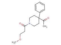 1-[1-(3-methoxypropanoyl)-4-phenyl-4-piperidinyl]ethanone