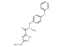 3-ethyl-N-methyl-N-(4-phenoxybenzyl)-1H-pyrazole-5-carboxamide