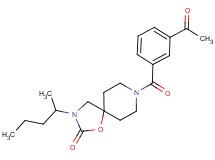 8-(3-acetylbenzoyl)-3-(1-methylbutyl)-1-oxa-3,8-diazaspiro[4.5]decan-2-one