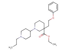 ethyl 3-(2-phenoxyethyl)-1'-propyl-1,4'-bipiperidine-3-carboxylate