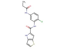 N-[2-chloro-5-(propionylamino)phenyl]-4H-thieno[3,2-b]pyrrole-5-carboxamide