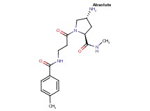 N-(4-methylbenzoyl)-beta-alanyl-(4R)-4-amino-N-methyl-L-prolinamide