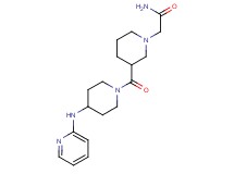 2-(3-{[4-(2-pyridinylamino)-1-piperidinyl]carbonyl}-1-piperidinyl)acetamide