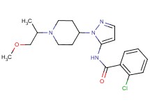 2-chloro-N-{1-[1-(2-methoxy-1-methylethyl)-4-piperidinyl]-1H-pyrazol-5-yl}benzamide