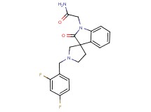 2-[1'-(2,4-difluorobenzyl)-2-oxospiro[indole-3,3'-pyrrolidin]-1(2H)-yl]acetamide