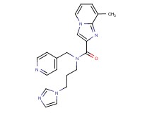 N-[3-(1H-imidazol-1-yl)propyl]-8-methyl-N-(pyridin-4-ylmethyl)imidazo[1,2-a]pyridine-2-carboxamide