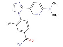 4-{2-[6-(dimethylamino)pyridin-3-yl]-1H-imidazol-1-yl}-3-methylbenzamide